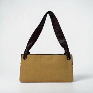 Bottega Veneta Intrecciato Raffia Woven Shoulder Carry Bag Leather Authentic